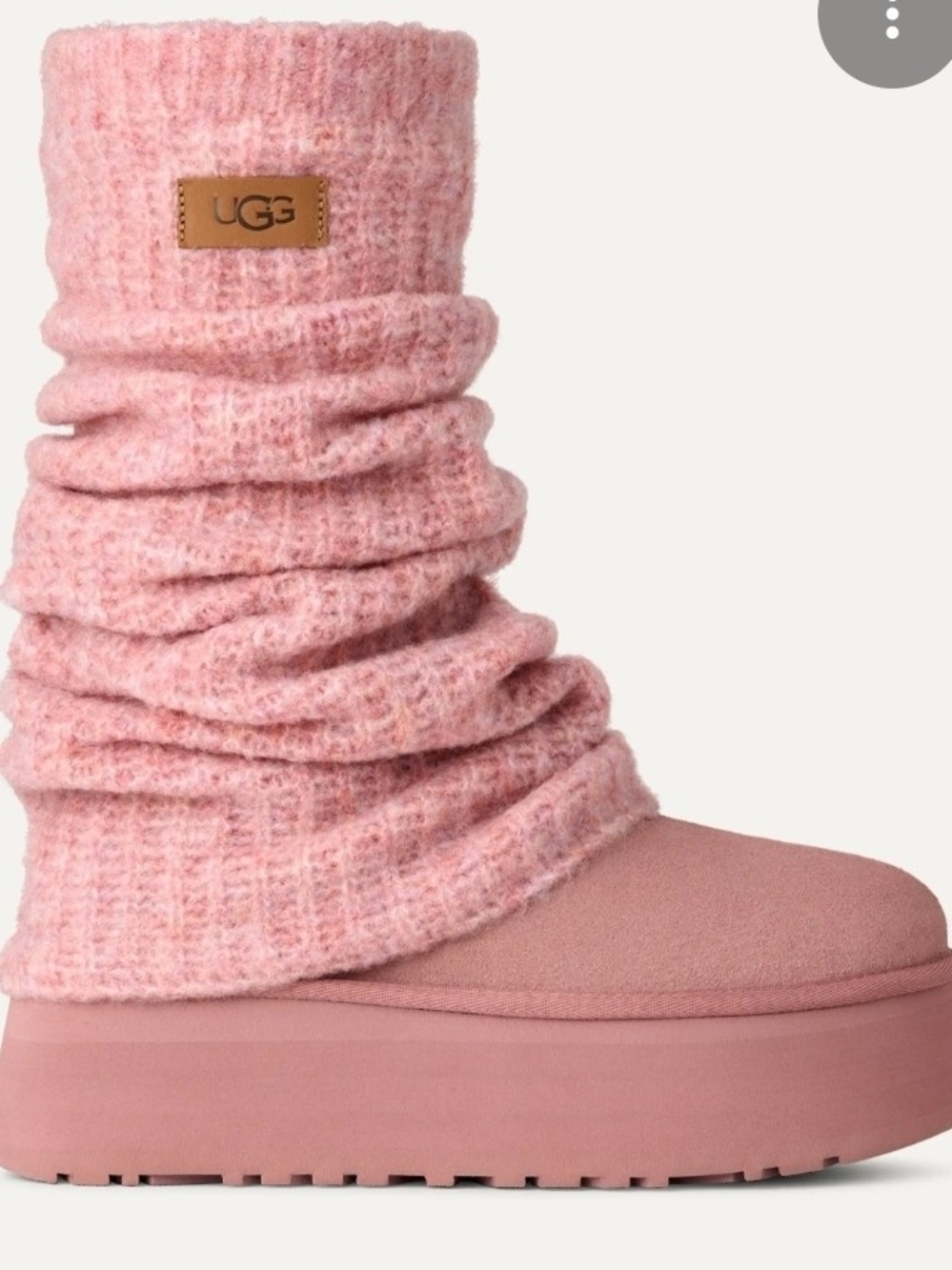 UGG Classic Slouch Platform Boot in Pink